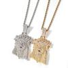 2026 European and American New Zircon Full Diamond Portrait Personalized Men's Pendant