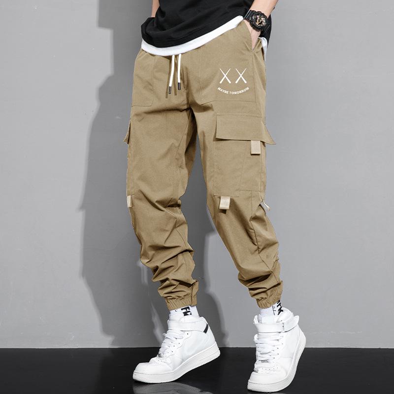 

Мужские повседневные рабочие брюки с несколькими карманами на весну и осень XXL