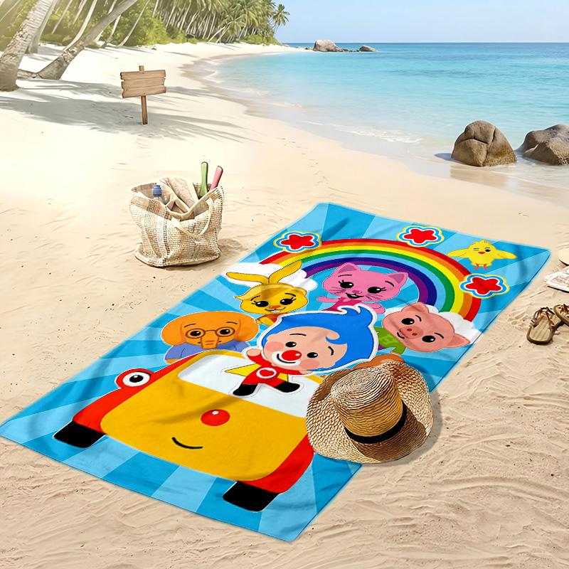 El Payaso Plim Plim Beach Towel, Soft Absorbent Quick‑Dry Towel for Beach Pool Swimming Travel Home