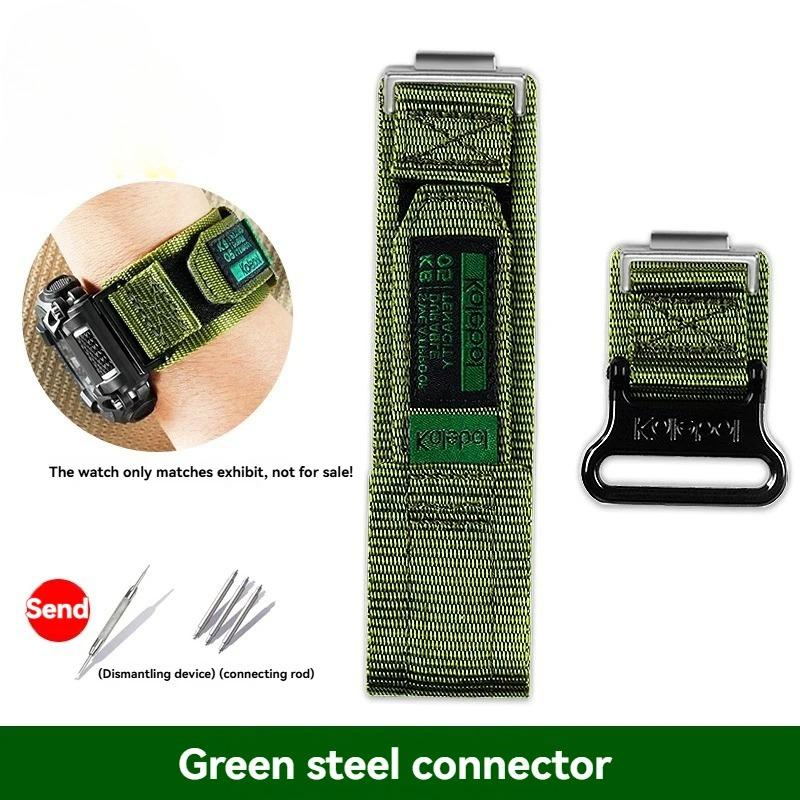 Nylon-Canvas-Uhrenarmband Für Casio G-SHOCK Uhrband GA-900 GA700 GA110/100 GM110 modifiziertes Sport-Armband für Herren schwarz