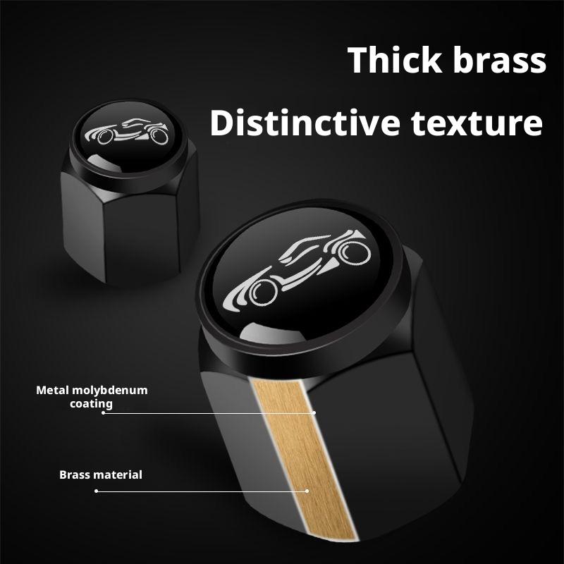 4Pcs Car Styling Metal Wheel Tire Valve Caps Dust Accessories For Lexus F SPORT Plug-in Hybrid ES UX 300e GX LBX NX RX 350h 450h