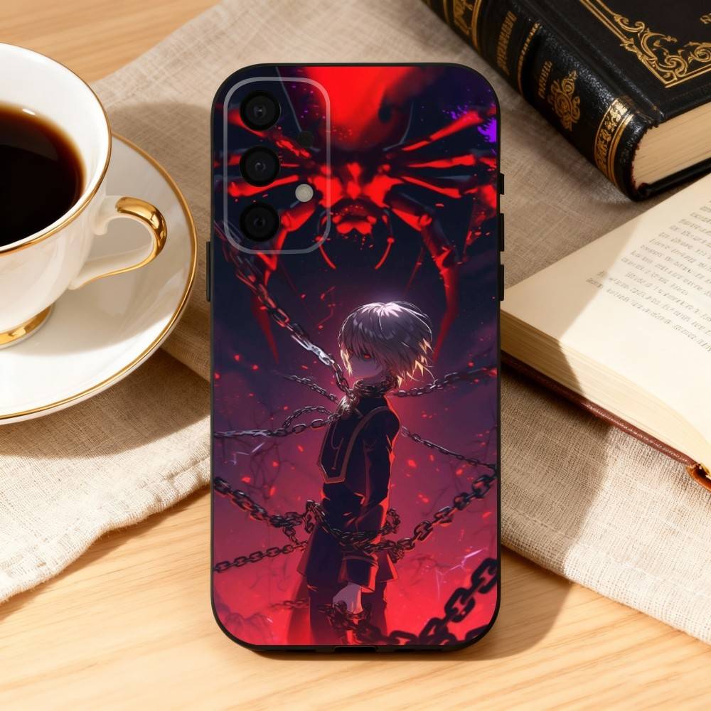 K-Kurapika H-Hunterpedia-A Phone Case For Samsung Galaxy A73,A72,A71,A70,A53,A52,A51,Soft Silicone Black Cover