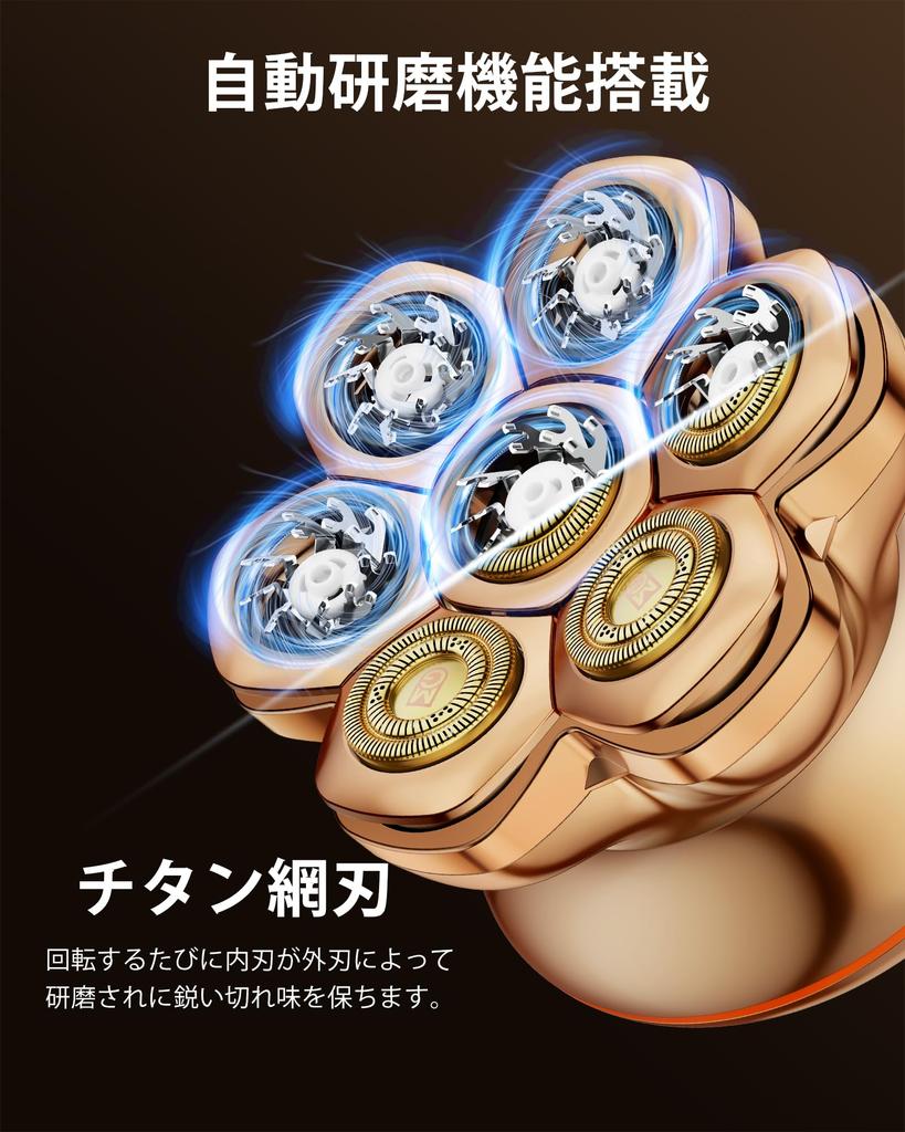 MAXGROOM Electric Shaver with 7D Magnetic Detachable 8800 RPM IPX6 1400mAh Rotary Shaver for Wet and Dry Shaving for Men and LED Fast and a Great Day