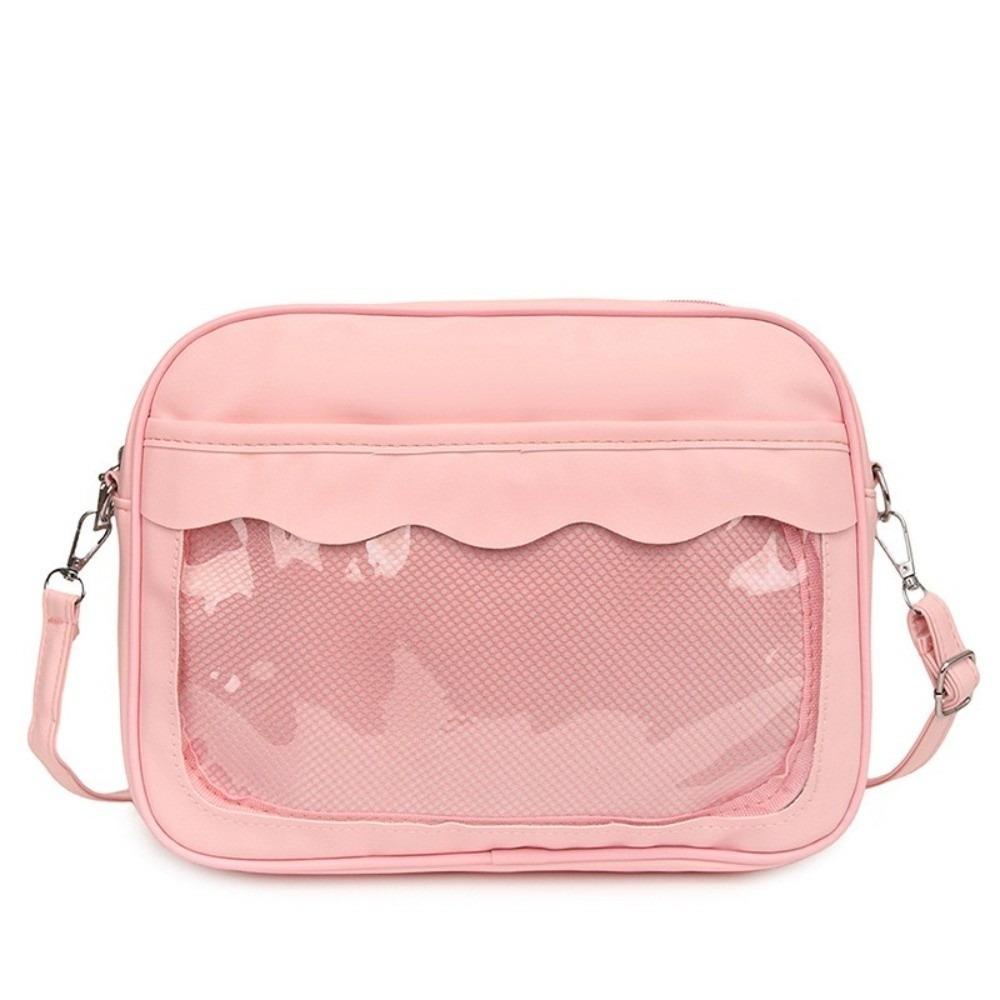 Y2K Transparent Ita Bag Large Capacity PVC Crossbody Bag Fashion JK Uniform Shoulder Bag  Daily