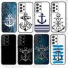 A-Anchor S-Sea Beach Phone Case For Samsung S25,S24,S21,S22,S23,S30,Ultra,S20,Plus,Fe,Note,10,9,5G Black Cover