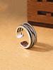 1pc Vintage Royal Style Thumb Knitted Multi-Layer Open Ring, Thick Adjustable Ring, Rugged Bohemian Elegant Ring
