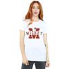 Disney Womens/Ladies Mickey Mouse Letter Peak Cotton Boyfriend T-Shirt