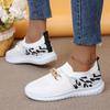 New Summer Fashion Walking Women's Flat Shoes Metal Decorative Mesh Comfortable Breathable Casual Sports Shoes NO:026