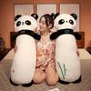 Panda Flower Bamboo Long Plush Toy Animal Stuffed Doll Room Decoration Gift Kids