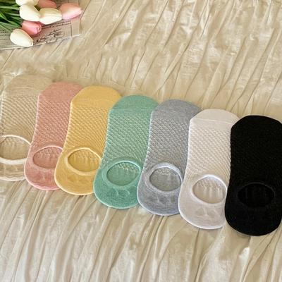 Women's Non-Slip Honeycomb Mesh Cool Socks/Fake Socks 10 Pairs