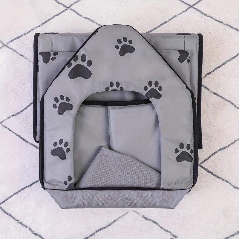 Pet Small Kennel, Dog House, Cat Kennel, Small Paw Graphic Foldable Pet Nest, Puppy Dog Cat House, Pet Kennel