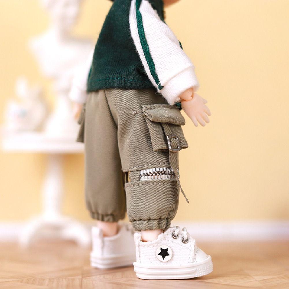 With Pockets OB11 Trousers Chain Overalls Obitsu 11 Clothes Doll Cargo Pants 1/12 Bjd Gsc