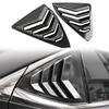 For Lexus ES250 ES350 ES300h 2019-2025 Car Rear Louver Window Side Shutter Cover Trim Sticker Vent Scoop ABS Carbon Fiber Auto