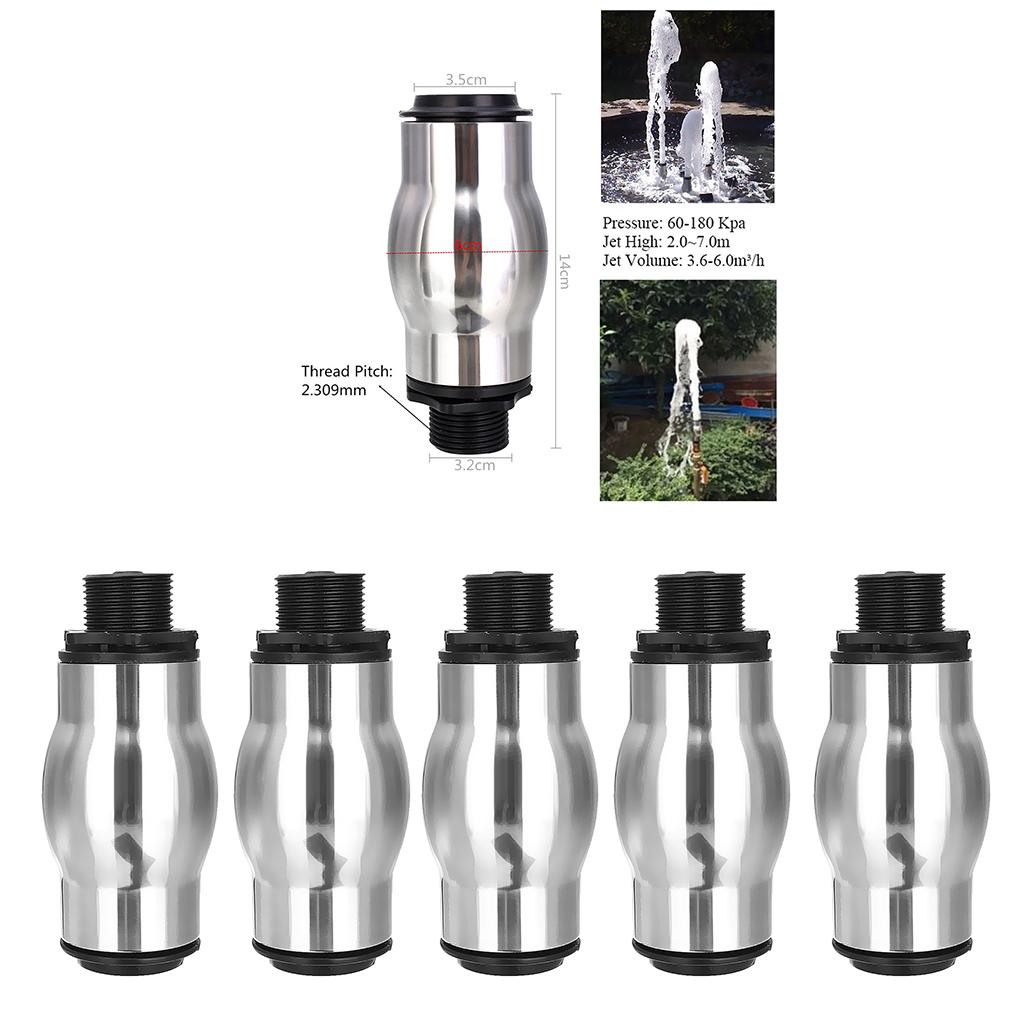 5x DN25 Stainless Steel Foam Water Jet Sprinkler Head