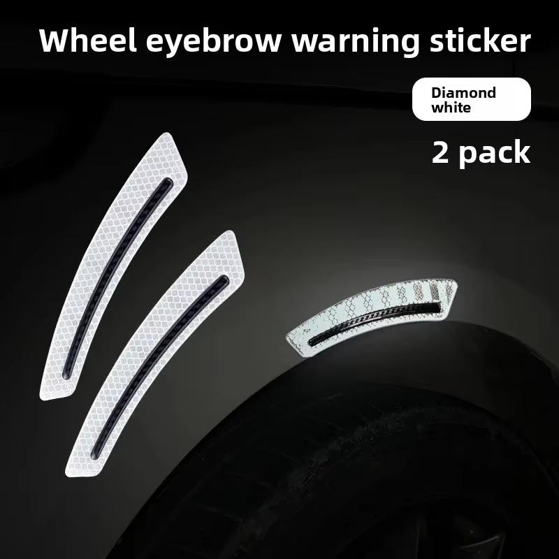 Reflective Car Sticker for Bumper Door Wheel Brow Anti-scratch Protective Stickers Car Body Anti-collision Night Warning Sticker