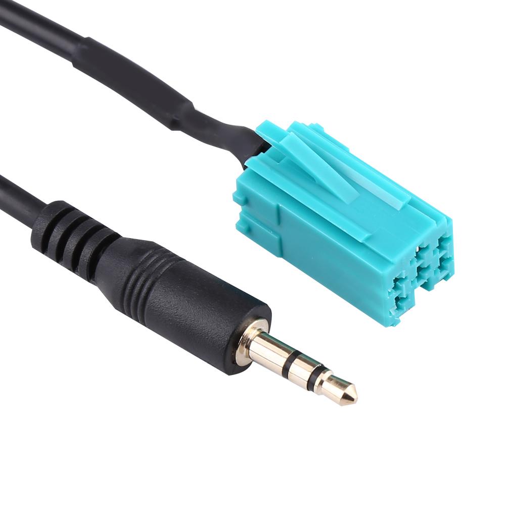 Car 6 Pin to 3.5mm Connector Auxiliary Cable For Renault Update List Automobile Data Line