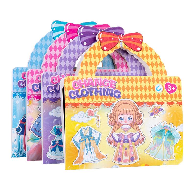 Princess Magnetic Dress-Up Stickers for Girls - Reusable DIY Toy