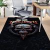 Megadeth Heavy Metal Skull Carpet For Playroom Bedroom Living Room Sofa Home Decor Kids Game Area Rug Nonslip Floor Mat