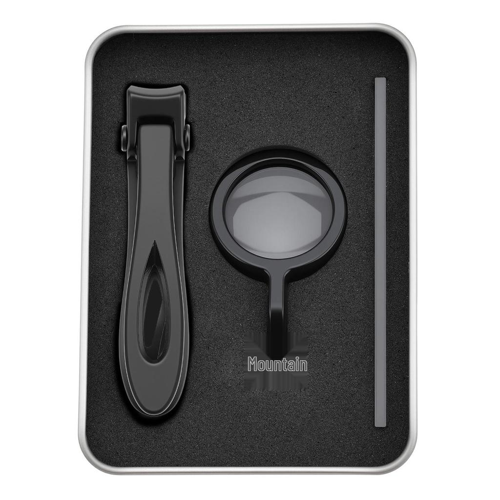 Large Opening Nail Clippers with Auxiliary Magnifying Glass for Elderly & Hard Nail Grooves
