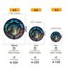 Earth Scenery Round Wooden Puzzle Art Unique Shaped Pieces Wooden Toys for Adults Perfect Christmas birthday Landscaping Gift