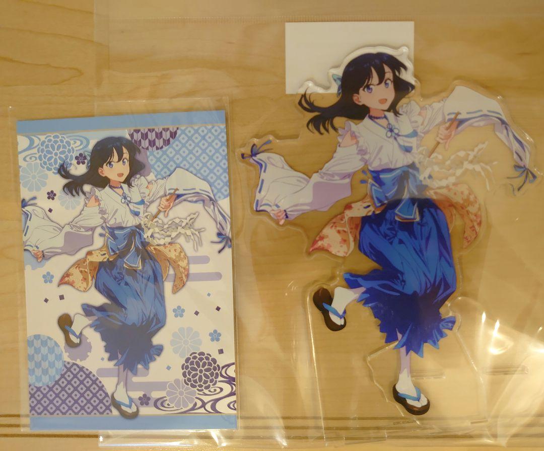 

[USED] eeo Lottery Gridman Universe Takarada Rikka Acrylic Stand Bonus Postcard