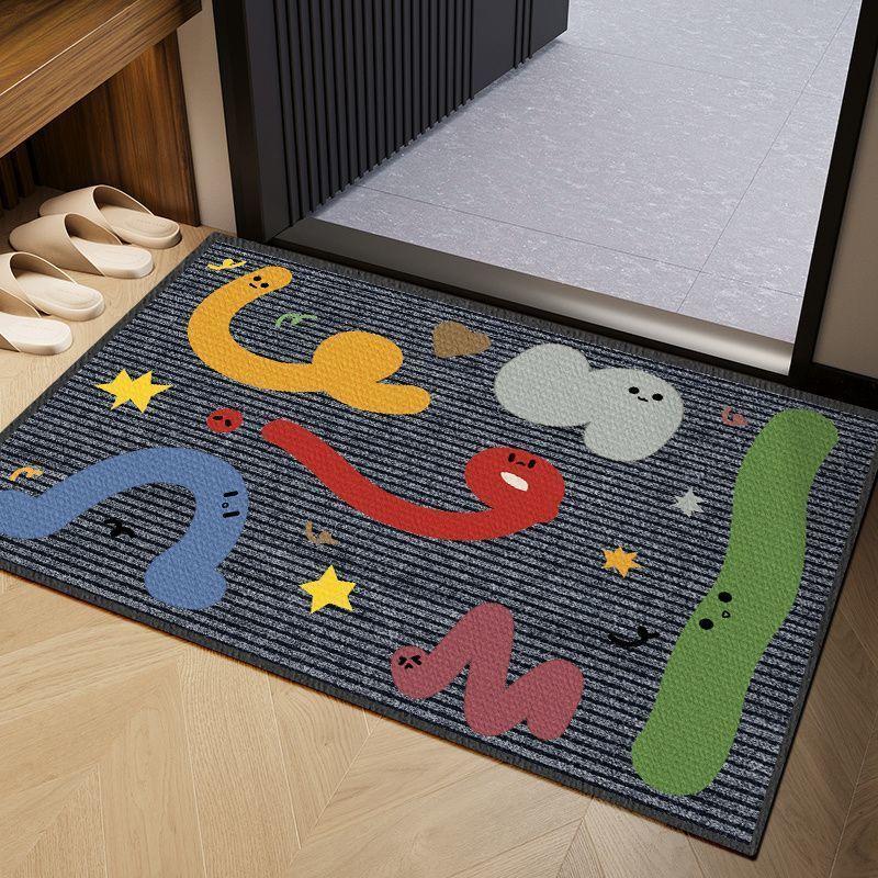Modern Einfach Cartoon Kristall Flor Teppich Rutschfest Wohnzimmer Schlafzimmer Abriebfest Schmutzige Fußmatten Heimdekoration