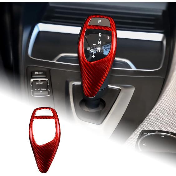Carbon Fiber Car Gear Shift Knob Panel Frame Cover Interior Trim Stickers for BMW F20 F21 F22 F23 F30 F34 F35 F32 F33 F36 Accessories.