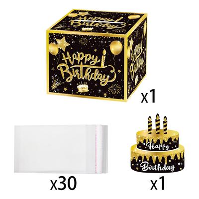 Cash Drawer Birthday Party Decoration Carton Surprise Celebration Gift Box Simple Fun Toys