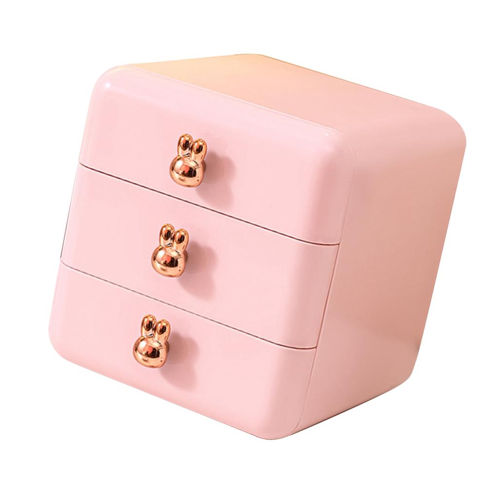 Desktop Drawer Jewelry Hair Accessories Sundries Storage Box Tabletop Organizer for Bedroom Dormitory Office