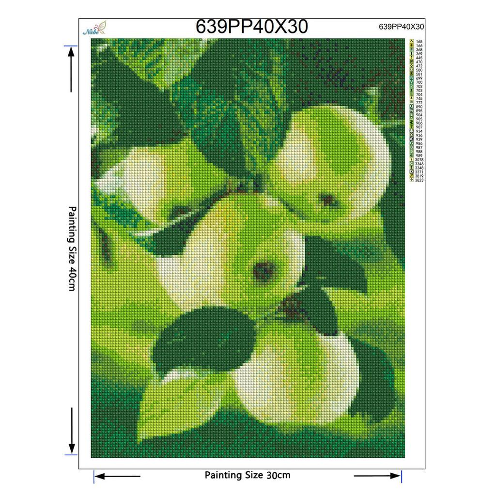 Diamond Painting Fruits Apples Full Diamond Embroidery Pattern Rhinestones Diamond Kit Decor