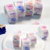 500 Stickers/Roll Ins Style Multicolor Thank You Self-Adhesive Roll Stickers, Simple Heart/Shape Suitable for Gift Wrapping Boxes, Envelopes