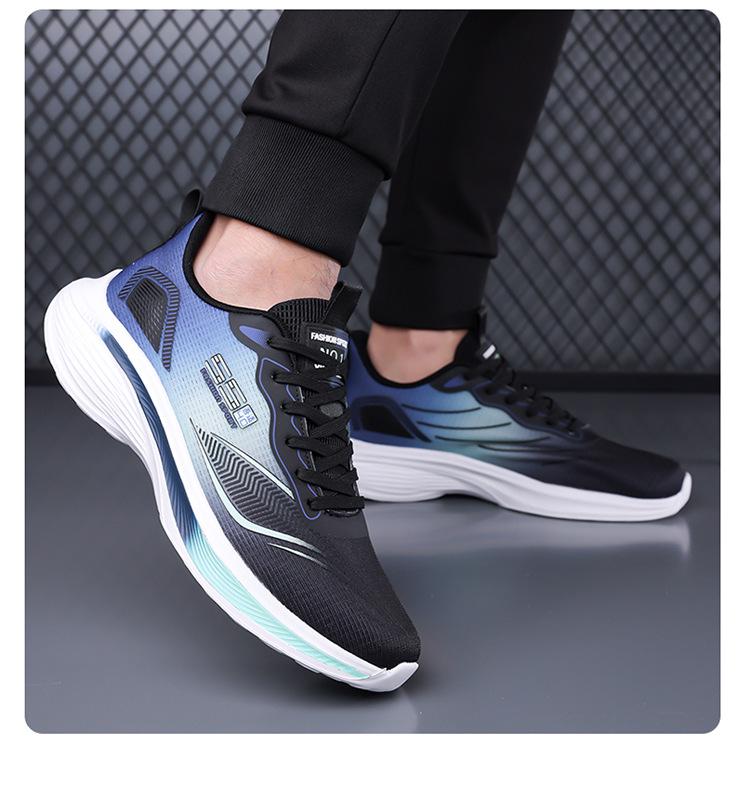 Men's Lightweight Mesh Running Sneakers - Breathable, Versatile, Shock-Absorbing, Soft Sole