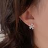 Cherry Blossom Stud Earrings - Simple Silver Fashion Jewelry