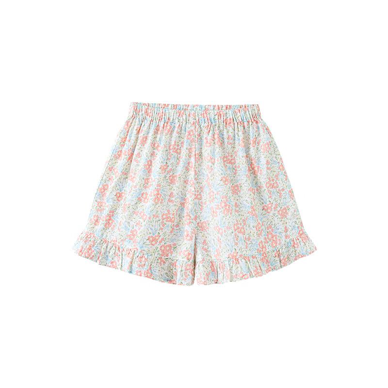 Mini Balabala Girls' Pure Cotton Summer Home Shorts