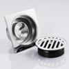 Bathroom Accessories 113*113mm Shower Floor Drain Can Insert Tiles Floor Drain Cover Brass Anti-odor Floor Drain Chrome