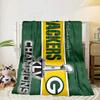 Green Bay Packers Logo Portable Blanket/Soft Blanket Bedding Blanket Suitable for Travel Camping Living Rooms Offices Sofas Fan Gifts
