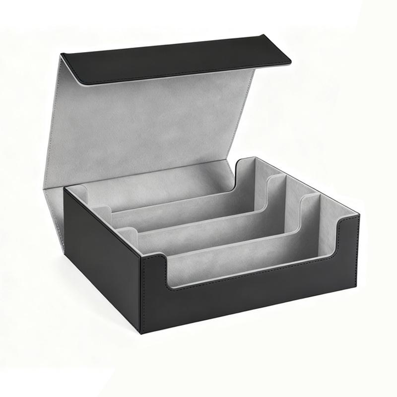 Portable Durable Eco-Friendly Card Deck Box Storage for Trading Cards 1800+ PU Leather Commander Card Deck Case