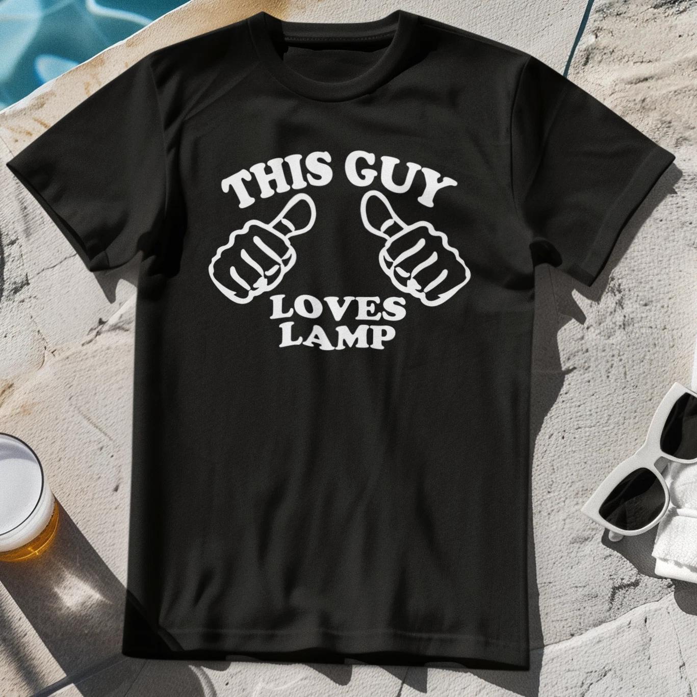 THIS GUY LOVES LAMP T-Shirt - anchorman cult funny film movie 00s sex panther 2XL