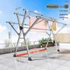 OIMG Folding Stainless Steel Clothes Drying Rack