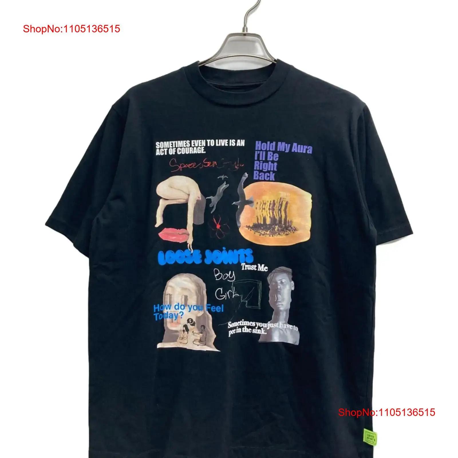 

LOOSE JOINTS How do you feel LS TEE Size L Black Men vintage Washed Versatile Slightly Stylish designer clothes Breathable S разноцветный