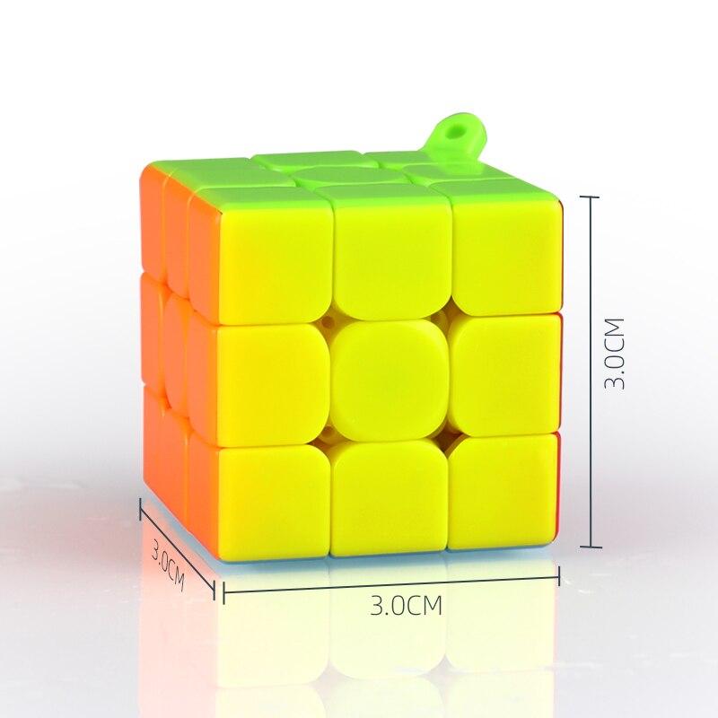 Hellocube 2020 Qiyi Přívěsek na klíče 3x3 Kocka 3x3x3 Mini Přívěsek na klíče Puzzle Hračky Vzdělávací Pro Děti