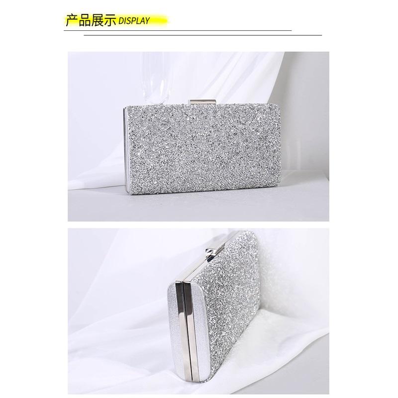 Glitter rhinestone Korean style simple high-end dinner bag hand-held one-shoulder cross-body bag for women banquet dress bag