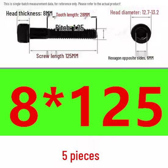 High-Strength Grade 12.9 Internal Hex Head Screws M1.4-M20