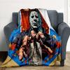 1pc Halloween Michael Myers Outdoor Blanket Lightweight Flannel, Soft & Warm, All Season Use for Sofa, Outdoor, Camping, Living Room, Office, Chair
