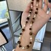 Vintage Natural Stone Beads Bracelet for Women Ethnic Imitation Pearl Beads Wrap Bangle Bracelet & Necklace Jewelry Gifts