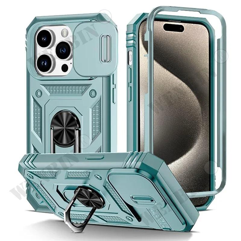 Case For For Iphone 17 Pro Max 16 1 14 13 12 11 Pro Max Mini Plus 17e 16e Heavy Duty with Camera 360 Degree Kickstand Cover