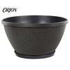 Resin Planter for Home Decor Flower Planters, Vintage Plant Pot with Drainage Hole & Saucer, Lightweight Stable Garden Container Indoor Outdoor, Retro