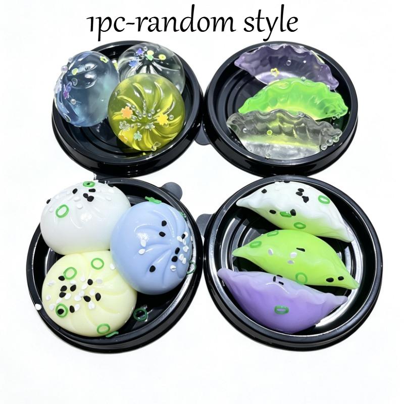 Kawaii Simulatie Voedsel Squishy Speelgoed Mini Chinese Broodje Dumpling Maltose Gelei Knijpspeelgoed Stressverlichting Prank Decompressiespeelgoed