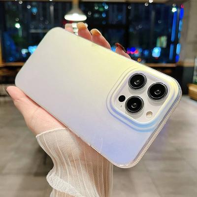 Luxusné matné laserové priehľadné puzdro na telefón pre Iphone 14 Pro Max 13 12 Pro Max 13 14 Plus Nárazuvzdorný mäkký zadný kryt