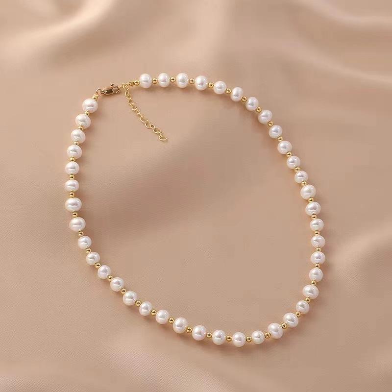 Freshwater Clavicle Chain Beaded Neck Chain